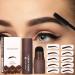 Shop MFJS Light Brown Eyebrow Stamp Set | Long-Lasting Fine Texture | Natural Eyebrows Sweat-Resistant Sponge Head | International Shipping - Buy Online on GoSupps.com