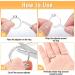 Ring Sizer Adjuster 22 Pack - Silicone Ring Guards for Loose Rings - Spiral Ring Spacers - Transparent Resizer Tightener with Polishing Cloth - Women and Men - Buy Online on GoSupps.com