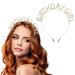 Sibba Happy Birthday Crown Tiara Party Accessory for Women and Girls - Gold Rhinestone Headband - Buy Online on GoSupps.com