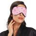 Haskirky Light Blocking Eye Mask - Breathable & Adjustable for Adults | Ideal for Travel, Yoga, Meditation & Office - Pink Stars - Buy Online on GoSupps.com