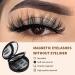 Asheyya 4 Pairs Reusable Magnetic Eyelashes with Applicator Without Eyeliner No Glue Eye Lashes Magnetic Waterproof Natural Look - Buy Online on GoSupps.com