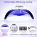 280W UV LED Nail Lamp for Fast Gel Nail Curing | 4 Timers, 66 Beads | Home and Salon Nail Polish Dryer - Buy Online on GoSupps.com