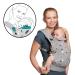 Ergonomic Children's Power Baby Carrier Milo - Back & Belly Carrier for Infants & Toddlers | Lightweight Cotton Gray 3 Months to 20 kg - Buy Online on GoSupps.com