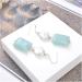 Earrings for Women White Coin Amazonite Silver Hook Earrings Hilarity Earrings for Women - Buy Online on GoSupps.com