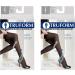 Truform Compression Sheer Thigh High Stockings - Black, Medium (8-15 mmHg) Pack of 2 - Buy Online on GoSupps.com