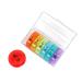Weekly Pill Organizer 7 Day 2 Times A Day Pill Case Portable Storage Pill Box of Daily Fill Medicine Separated Pill Cases Rainbow Design