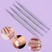 Jeffdad 4 Piece Dotting Pen Set - Professional Stainless Steel Nail Art Tools for DIY Decoration - Dual-Ended Strass Picker - Perfect for Nail Design (Silver) - Buy Online on GoSupps.com