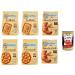 Italian Gourmet E.R. Mulino Bianco Galletti Spicchi di sole Girotondi Biscuits with 100% Italian Fresh Milk 6 x 350 g Cookies Cookie + Italian Gourmet Pulp 400 g