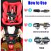 Baby Car Seat Safety Belt Buckle Lock - Children's Harness Clip for Car Seat Chest Strap - Black - Buy Online on GoSupps.com