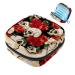 Sugar Skull Rose Pattern Sanitary Napkin Storage Pocket Servant Period Bag for Women Teenage Girls Menstrual Cup Bags Still Settings Color 8