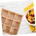 BUGUUYO Dry Fruit Case Storage Box Food Tray Fruit Wood Tray Delicate Wood Case Food Serving Case Compartment Wooden Box 27.80X27.80X6.00CM As Shown - Buy Online on GoSupps.com