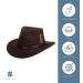 Scala Classico Men's Crushable Felt Outback Hat - Large, Black - Buy Online on GoSupps.com