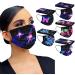 50Pc Disposable Black Face Masks with Colorful Butterfly Prints for Adults - 3-Ply Breathable Filter Protection in Multicolor - Buy Online on GoSupps.com