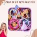 30 Cute Cartoon Animal Hair Ties for Girls in Metal Box - Thin Elastic Bands for Children s Hair Jewelry - Buy Online on GoSupps.com
