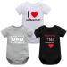 Bestele Baby Bodysuits Bodysuit for Newborn Boys and Girls Cotton Baby Onesies Rompers Short Sleeve for Toddler Infant 0-3-6-9-12-18-24 Months Coverall Undershirt Set 3*Set 4 Mo 12-18 Months