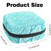 Stylish Turquoise Menstruation Pad Bag with Zipper | Women's Napkin & Tampon Holder | Floral Design For Girls - Buy Online on GoSupps.com