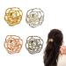 4 Packs Hair Claw Clips Medium Size Flower Hair Clip for Women Girls Thin/Thick Hair Metal Hair Jaw Clips Nonslip Jaw Clamps For Mother's Day Holiday Gifts 4 colors