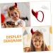 minkissy Devil's Horn Headband Devil Ear Headbands Angel Costume Headband Angel Devil Cosplay Outfit Devil Ears Headband Devil Hairband Halloween Devil Costume Animal Headband Fabric - Buy Online on GoSupps.com