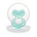 Nuby Silicone Teethe-eez Teether with Bristles  Includes Hygienic Case  Aqua 1 pack - D. Aqua 1 Count (Pack of 1)