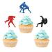 Maicaiffe Wrestling Cupcake Toppers Boy Man Wrestler Birthday Cupcake Toppers Adults Birthday Wrestling Happy Birthday Party Dessert Decors Sport Party Decorations 24Pcs Glitter