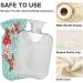 Wooden Hot Water Bottle with Soft Fleece Cover | 2 Litre Gingerbread Blue Hot Water Bag for Hot & Cold Compresses - International Shipping - Buy Online on GoSupps.com