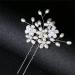 XIKSJW 1 Piece Bridal Wedding Hair Pins Flower Bridal Hair Pieces Silver Wedding Hair Accessories Pearl Bridal Hair Clips For Women And Girls - Buy Online on GoSupps.com