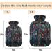 Naanle 2L Hot Water Bottle with Cover - Flowers Tree of Life | Back Pain Relief & Cold Therapy Hand/Foot Warmer - Buy Online on GoSupps.com