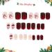 Christmas False Nails Short Press on Nails Full Cover Glossy Fake Nails with Jelly Glue Xmas Snowflake Stick on Nails Artificial Finger Manicure for Women Girls Christmas Nails Art Y6-XRJP Snowman - Buy Online on GoSupps.com