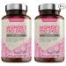 Vitamin Bounty Women's Pro-Daily Probiotic - 10 Billion CFUs, and 5 Strains, Help Vaginal & Digestive Health, Vaginal Probiotic & Prebiotic & pH Balance, Cranberry, Gluten-Free - 2 Pack of 60 Capsules