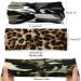 Camo Leopard Bow Headbands - 6 Pack Elastic Turban Hair Accessories for Women and Girls - Buy Online on GoSupps.com