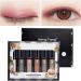 Eyeshadow - 6 Colors Liquid Eyeshadow Set | Waterproof Sparkly Eye for Women Girls Colorful Eyeliner Makeup Tool A:1-6# - Buy Online on GoSupps.com