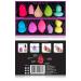 SHANY Blender Makeup Sponge Set - 10 Pcs Latex-Free Vegan Blending Puffs for Liquid Cream & Powder Foundations - Multi Shapes & Assorted Colors - Perfect Gift - Buy Online on GoSupps.com