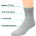 Falari 6-Pack Cotton Diabetic Quarter Socks 10-13, Gray - Men Women Loose Fit Non-Binding - Buy Online on GoSupps.com
