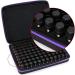 Buy BTSKY 108 Bottles Waterproof Essential Oils Carrier Bag - Large Capacity Nail Polish Storage with Foam Insert - Durable Hard Shell Organizer (Essential Oils Not Included) - Violet - Buy Online on GoSupps.com