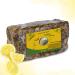 Aroma Depot Lemon Raw African Black Soap 8 oz. 100% Natural soap for Acne Eczema Psoriasis Scar Removal Face And Body Wash. Handmade