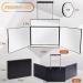 Upgraded 5 Way Mirror with LED Lights - Height Adjustable Trifold Mirror for Hair Cutting and Makeup - Includes 10X Magnification Mirror - Buy Online on GoSupps.com