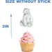 PC Arctic Animals Cupcake Toppers - Set of 10 | Perfect for Birthday and Baby Shower Decorations Blue - Buy Online on GoSupps.com