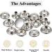 15mm Metal Snap Fasteners Kit - 12 Sets for Clothing Repair & Sewing - Includes Installation Tools - Ideal for Bags, Jeans, Jackets - Buy Online on GoSupps.com