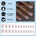 24 Pieces Pink Gradient Angular French Press On Nails | Acrylic Full Cover Fake Nails for Women & Girls - Buy Online on GoSupps.com