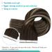 FSHINE 40CM Tape In Hair Extensions - Real Hair Dark Brown to Platinum Blonde #2/60/2 25g - Premium Quality Human Hair - Buy Online on GoSupps.com