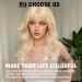 Shop Realistic Testar Blonde Wigs for Women | Platinum Water Wave Shoulder-Length Synthetic Curly Wig for Daily Use - Buy Online on GoSupps.com