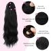 YUMOREAL Black Wavy Drawstring Ponytail Extension 22 Inch - Synthetic Heat-Resistant Fiber Hairpiece for Women - 1B (Natural Black) - Stylish and Versatile - Buy Online on GoSupps.com