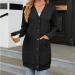 Gefomuofe Cardigan Women's Long Cardigan Lightweight Loose Cardigan Long Cardigan Women's Lightweight Loose Casual Cardigan Sun Protection Shirt Holiday Beach Blouse M Black - Buy Online on GoSupps.com