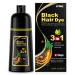 Evil Black hair color shampoo for gray hair black hair dye shampoo 3 in 1semipermanent hair color shampoo for women and men 100 gray coverage