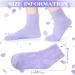 Tarpop 3 Pairs Aloe Socks Moisturizing Spa Socks for Dry Cracked Feet Infused Socks Gel Sleeping Fuzzy Socks Lotion Socks Gift for Christmas Women Men Softening Dry Feet(Purple and White) - Buy Online on GoSupps.com