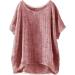 Women's Linen Shirt Plus Size Blouses Summer Short Sleeve Button Up Casual Tee Shirts V Neck Loose Going Out Work Office Vintage Tunic Tops 562-qppoj-c-red M - Buy Online on GoSupps.com