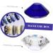 minkissy Nail Art Crystal Cup Glass Jars Cosmetics Crystal Glass Jar Nail Art Glass Jar Lipstick Glass Jar Cream Glass Jar Nail Polish Glass Cup Nail Art Glass Container Hand Model Manicure 6.5x8cm Blue - Buy Online on GoSupps.com