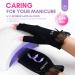 Saviland UV Gloves for Gel Nails - 2 Pairs Lace UPF60+ Nail Protection Gloves for Women - Black/Gray - Buy Online on GoSupps.com