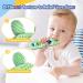 Scuwtocn Remote Control Shape Baby Teething Toy - Green | Soft Silicone Teether for 6-12 Months | Textured, Flexible, Sensory Gum Soother - Buy Online on GoSupps.com