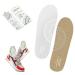 Silicone Self-Adhesive Insoles Sticker for Sneakers 0.5MM Relieve Plantar Fasciitis Keep Shoes Dry Comfortable Anti Odor Resistant(Size:M:4.5-10/W:9-12/ 44/ 28CM/Transparent-1pair) 44/28CM A Transparent